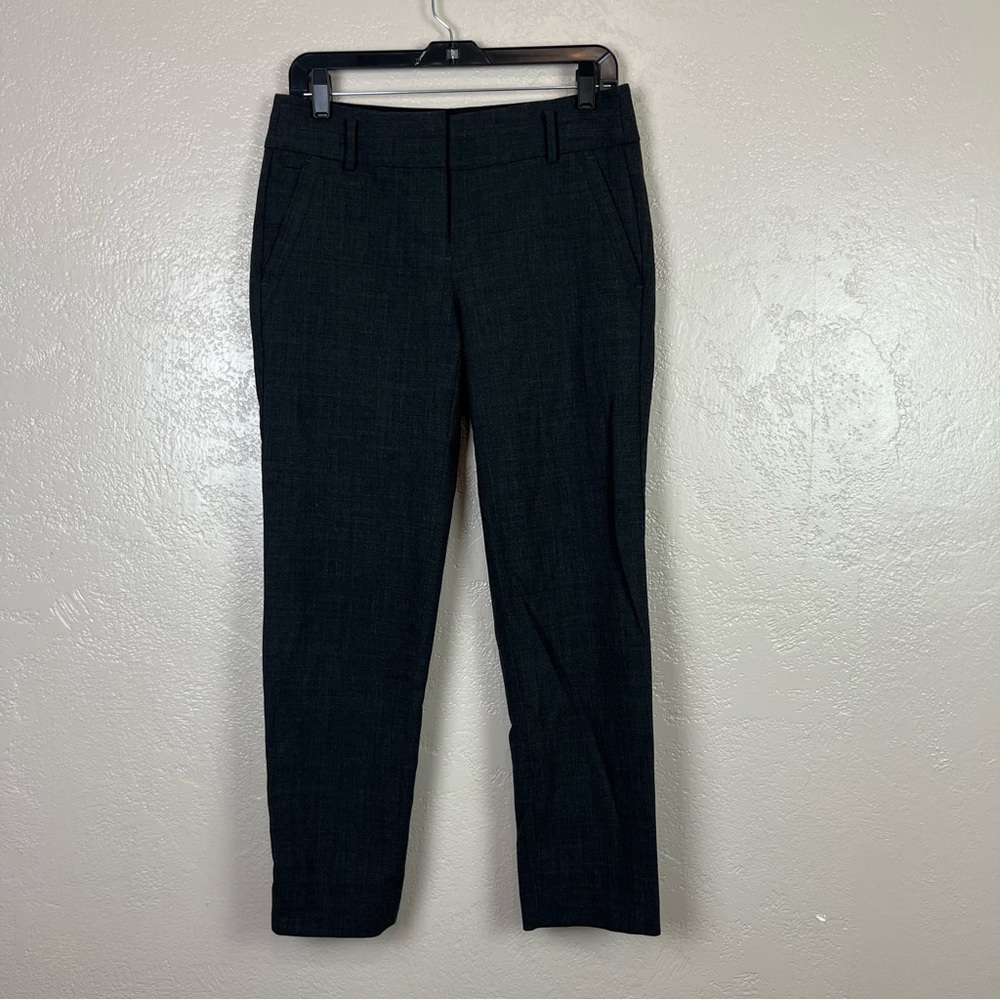 Loft Marisa women mid rise gray ankle pants size 2 42% wool‎